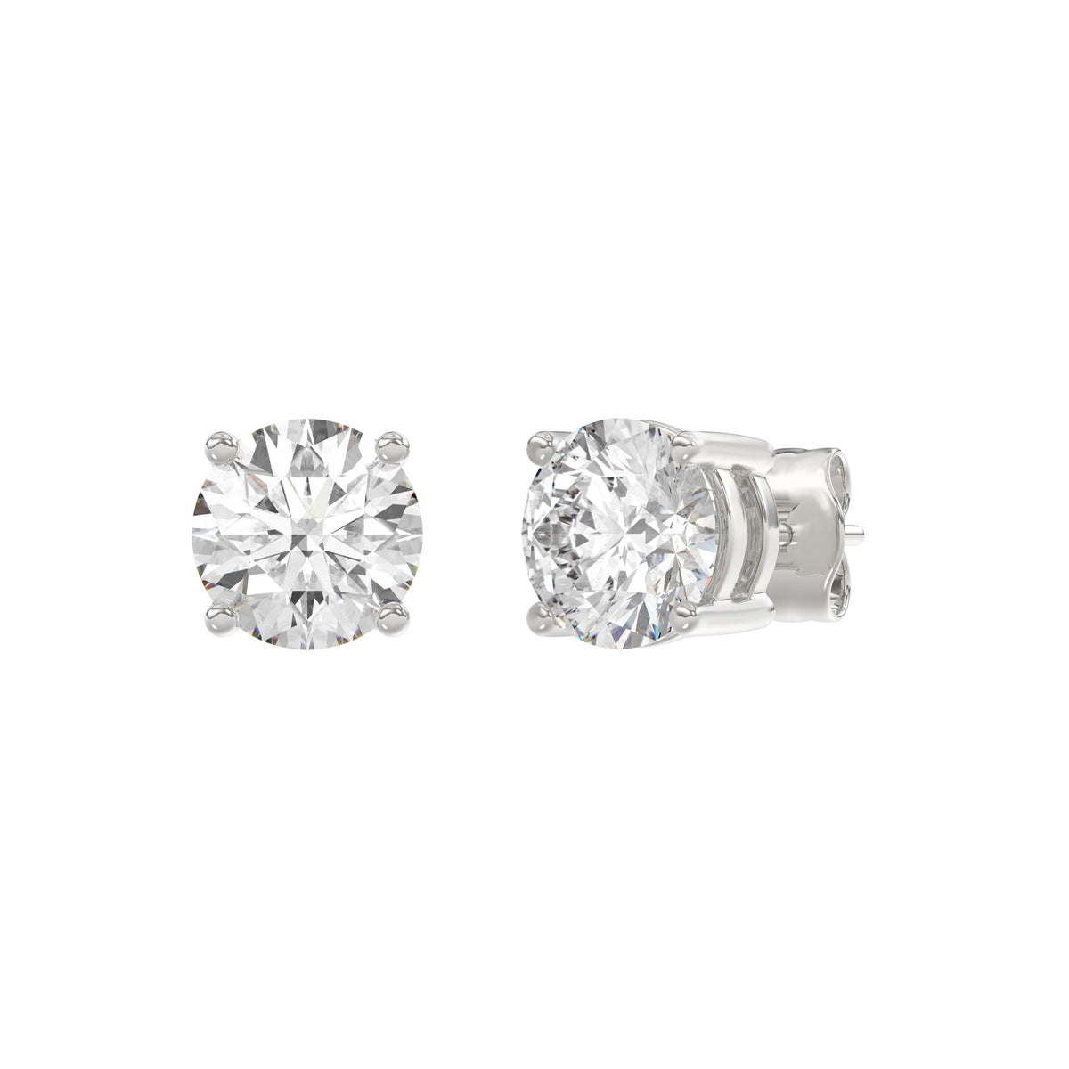 14K White Gold, angled view