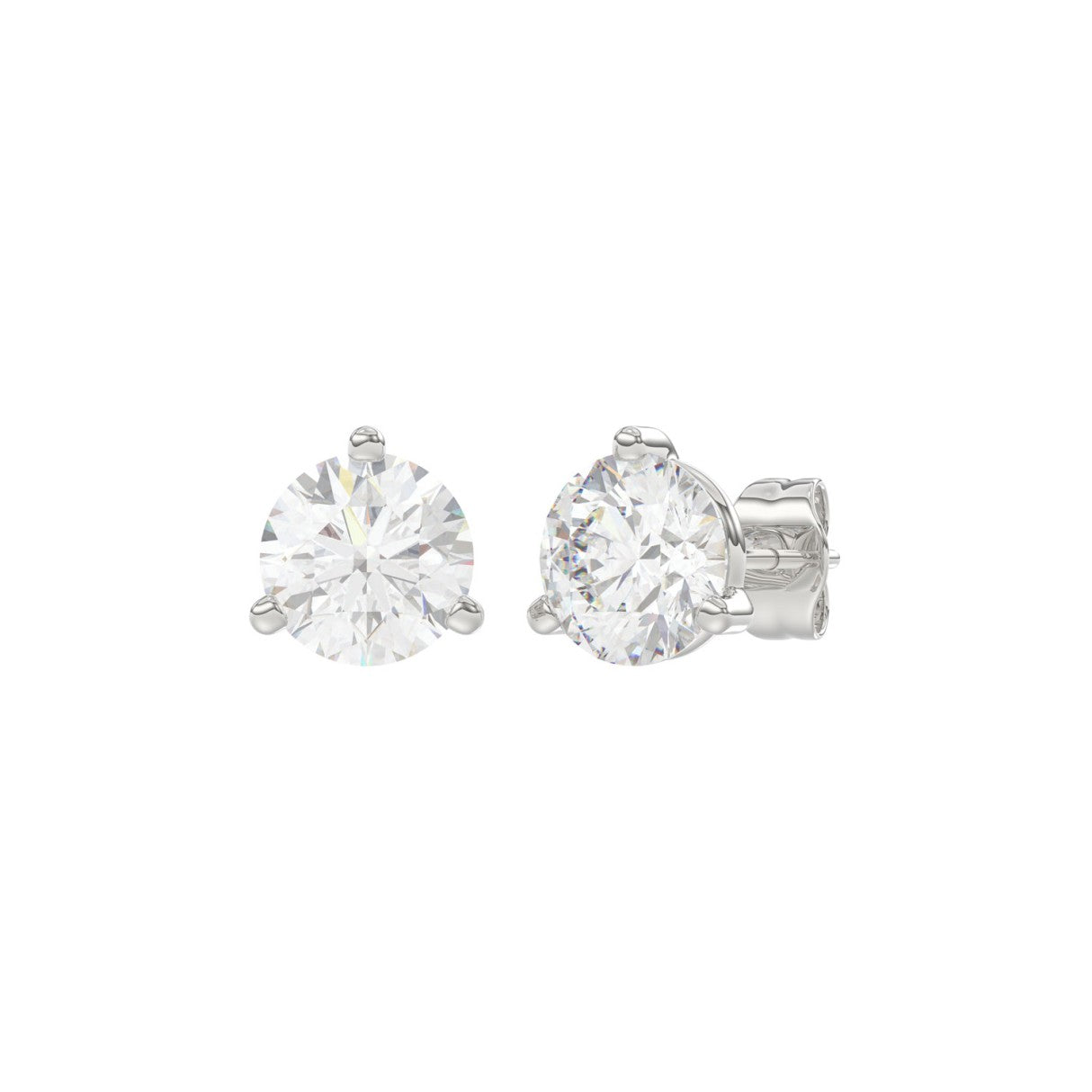 18K White Gold, angled view