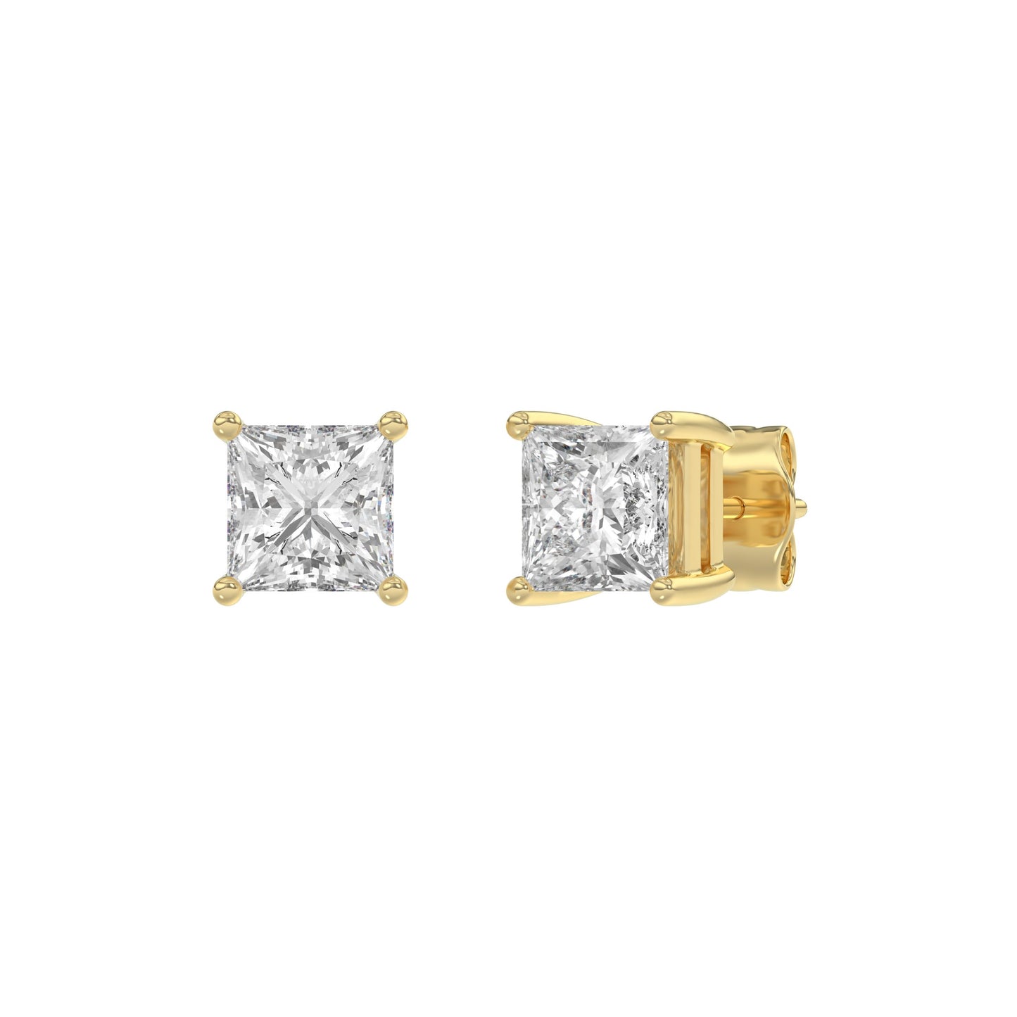 14K Yellow Gold, angled view