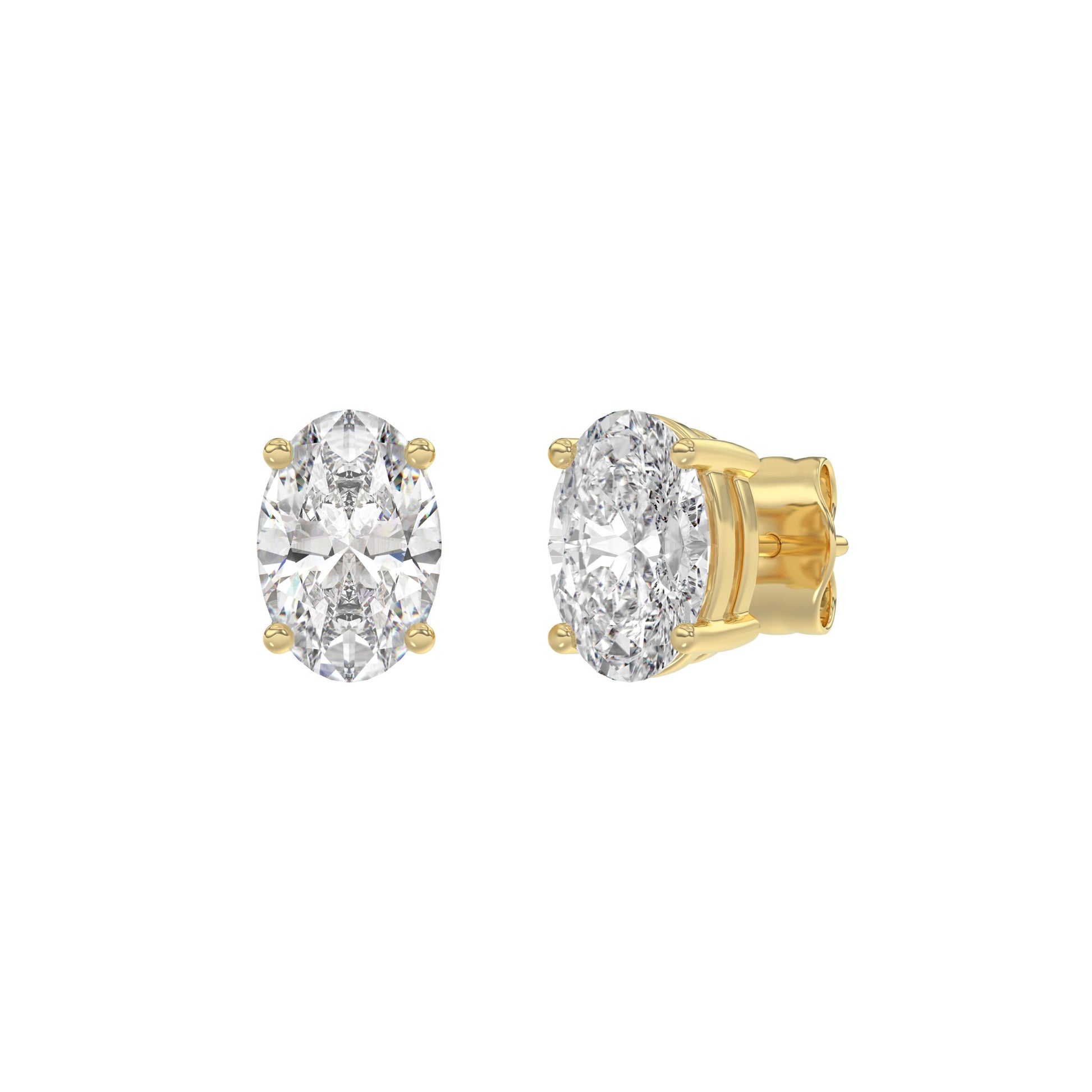 14K Yellow Gold, angled view