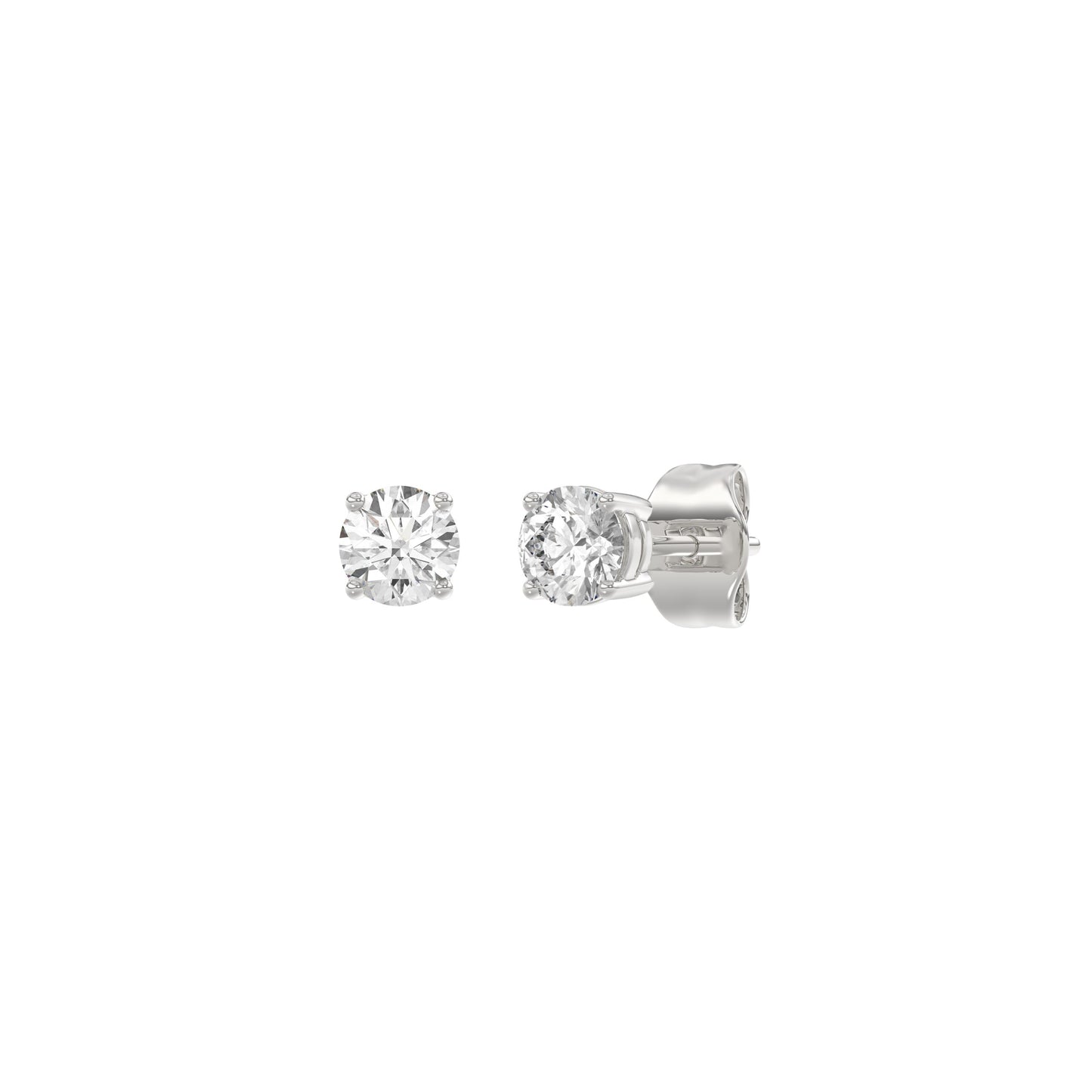 14K White Gold, angled view
