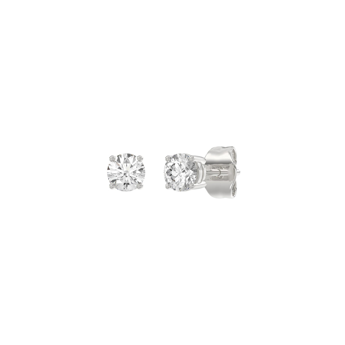 14K White Gold, angled view