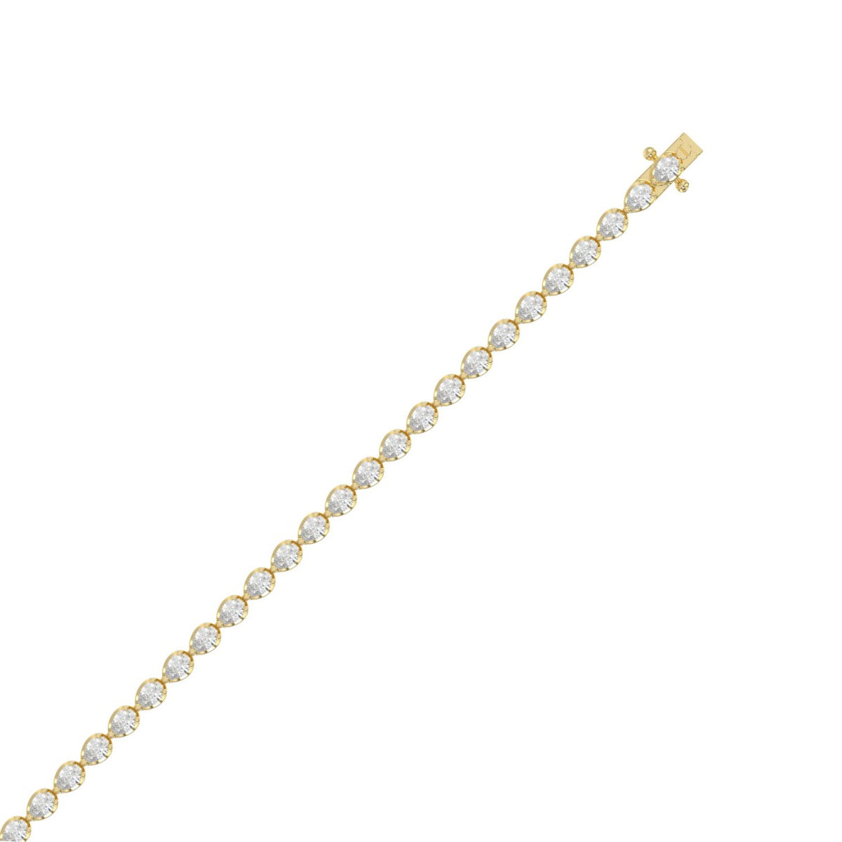 14K Yellow Gold, top view