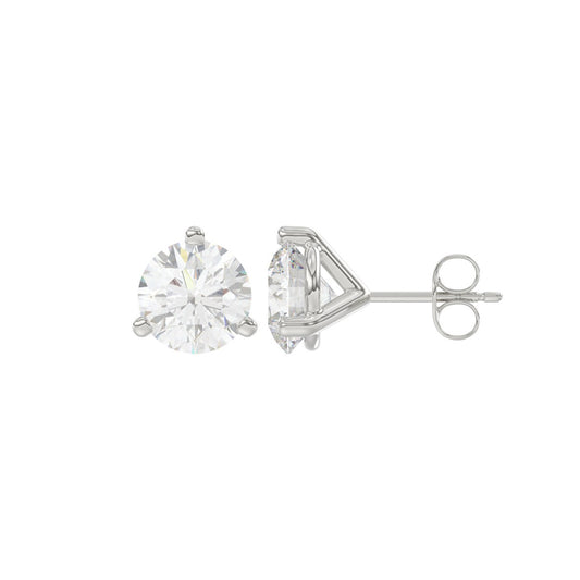 14K White Gold, flat view