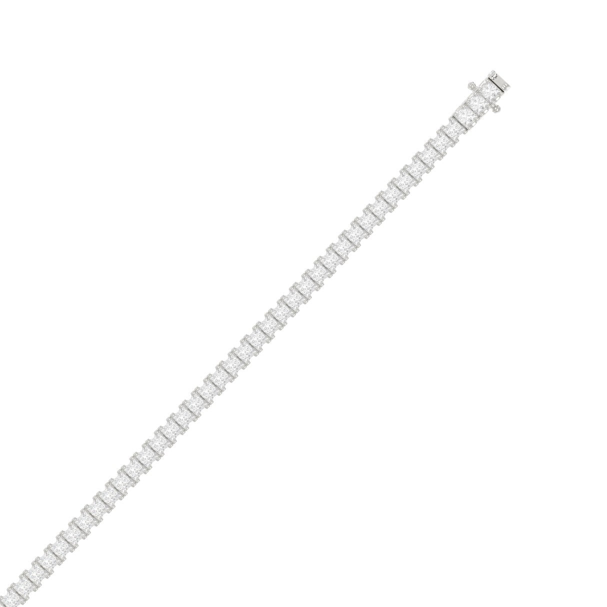 14K White Gold, flat view