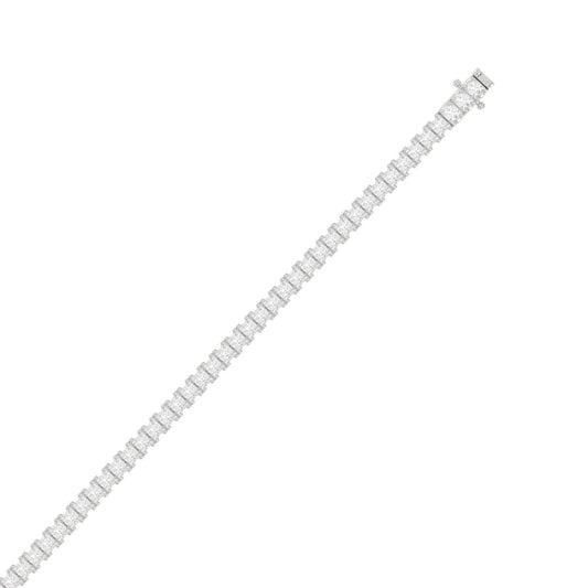 14K White Gold, flat view