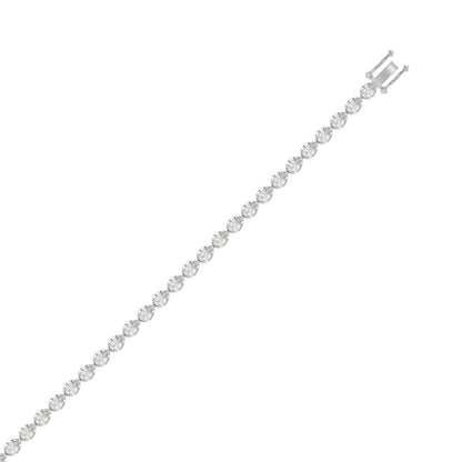 14K White Gold, flat view