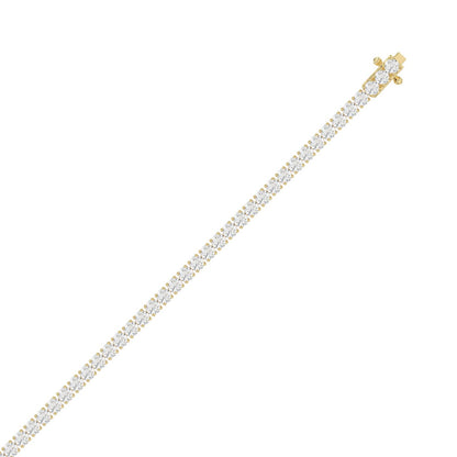 9K Yellow Gold, flat view