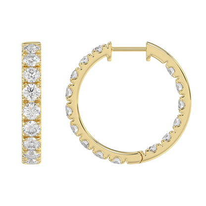 14K Yellow Gold, flat view