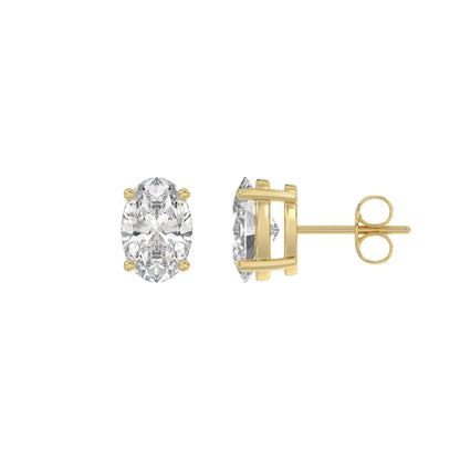 14K Yellow Gold, flat view