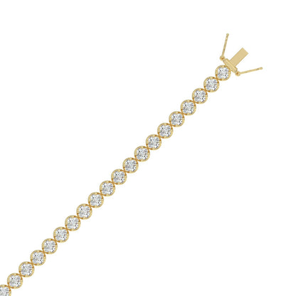 14K Yellow Gold, flat view