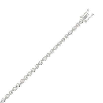 14K White Gold, flat view