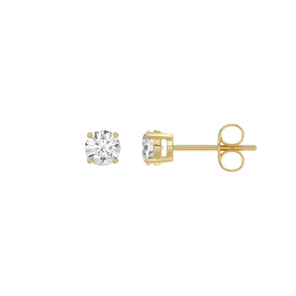 14K Yellow Gold, flat view