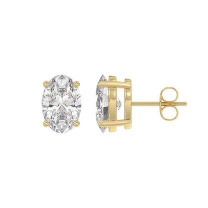 14K Yellow Gold, flat view