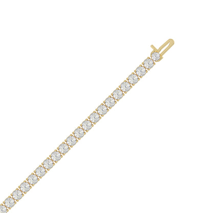 14K Yellow Gold, flat view