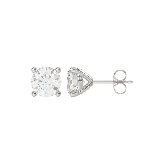 14K White Gold, flat view