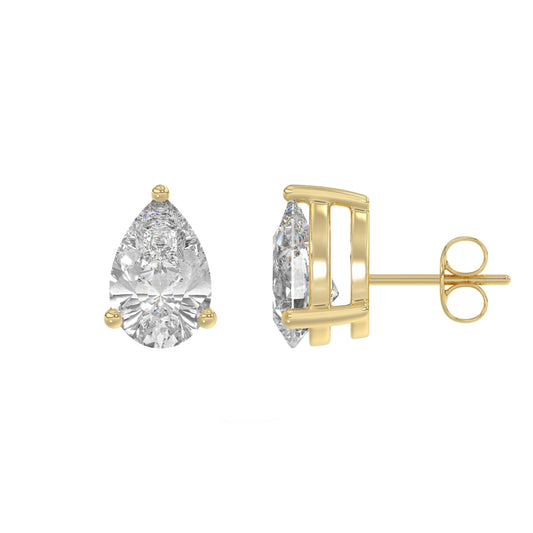 14K Yellow Gold, flat view