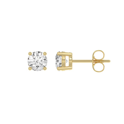 14K Yellow Gold, flat view
