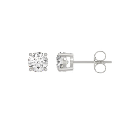 14K White Gold, flat view