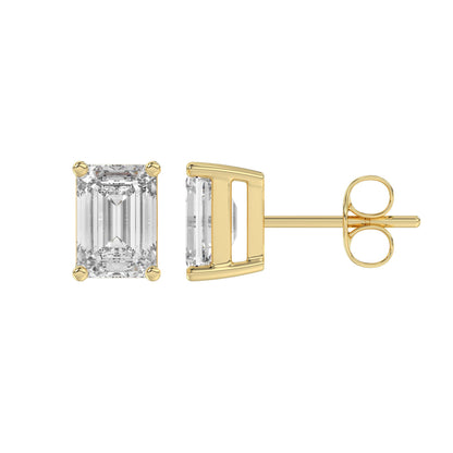 14K Yellow Gold, flat view