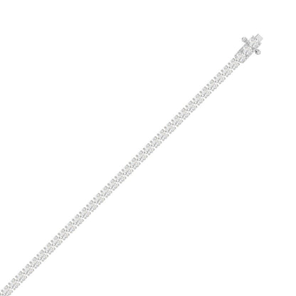 9K White Gold, flat view