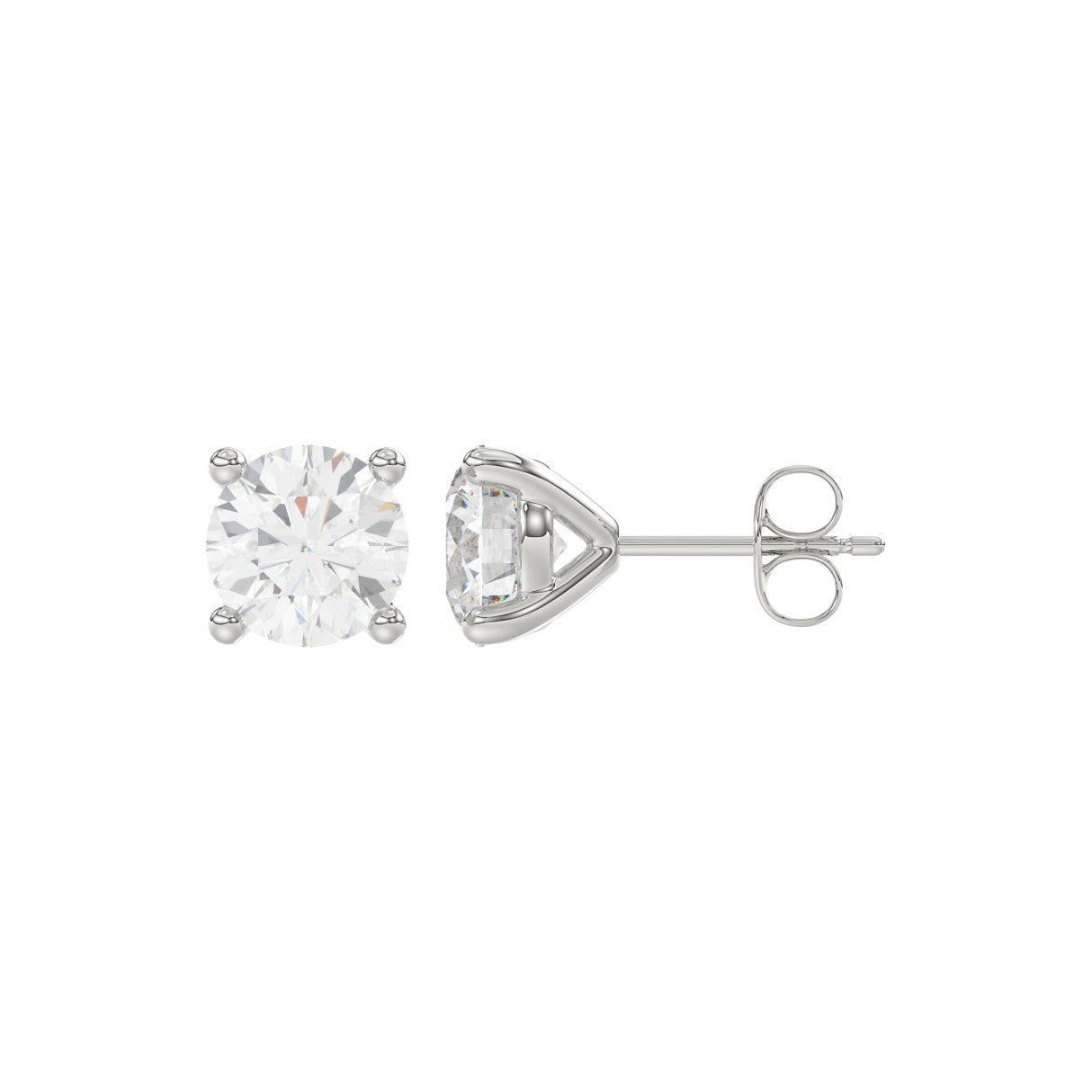 14K White Gold, flat view