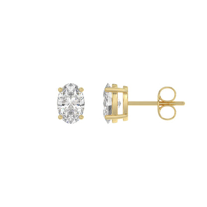 14K Yellow Gold, flat view