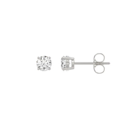 14K White Gold, flat view