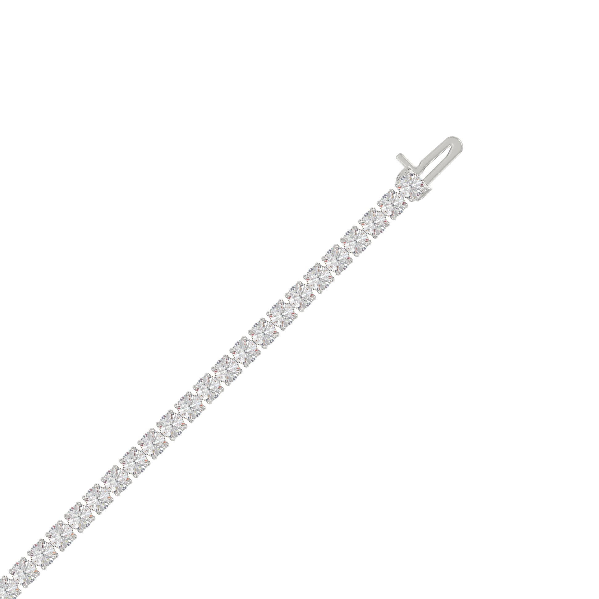 14K White Gold, flat view