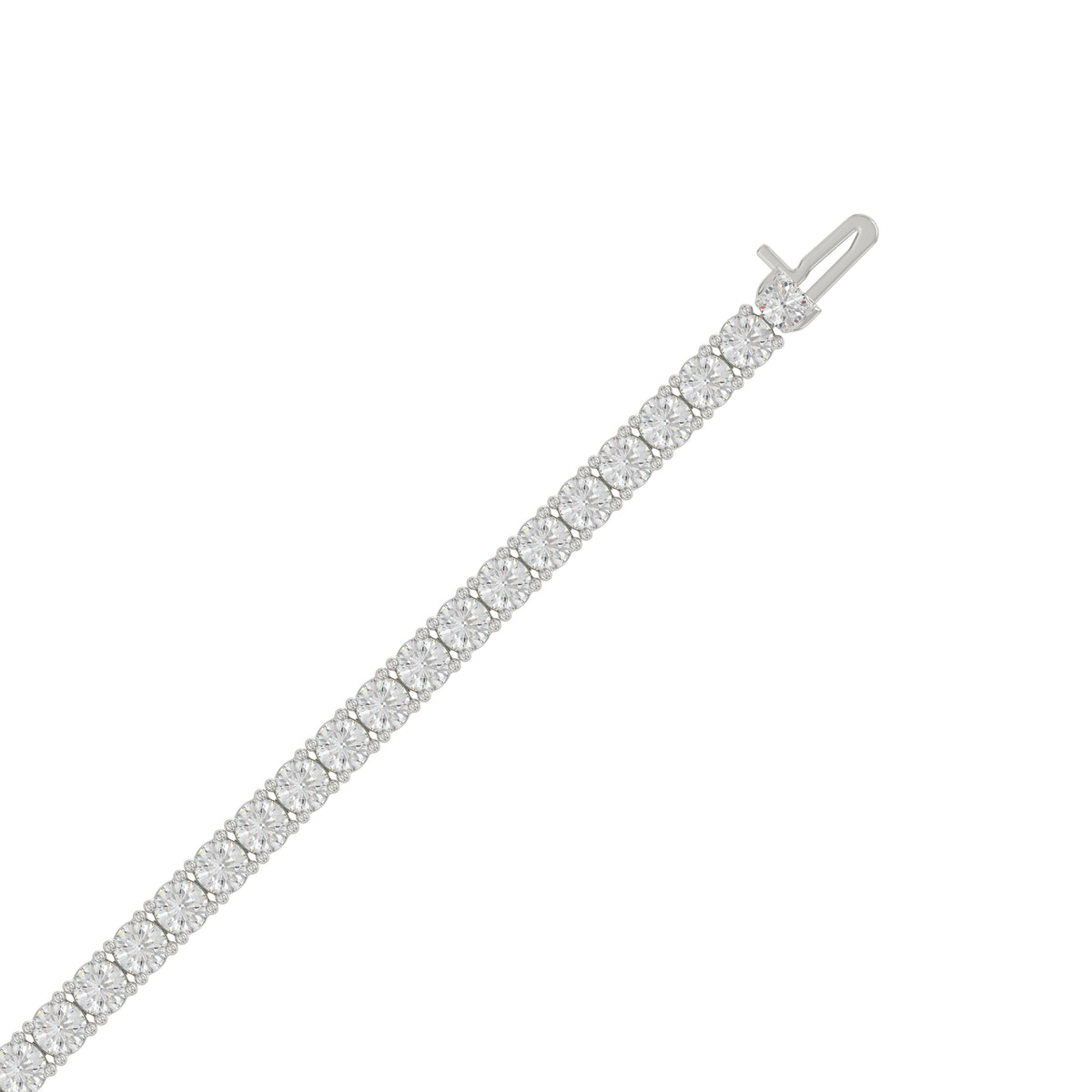 9K White Gold, flat view