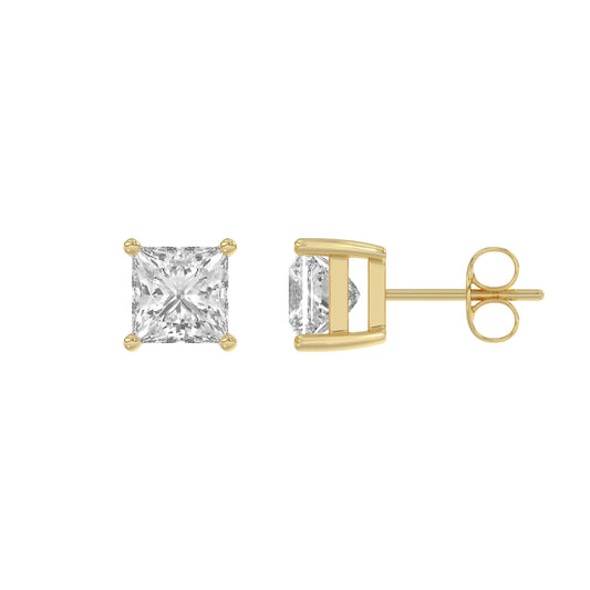 14K Yellow Gold, flat view