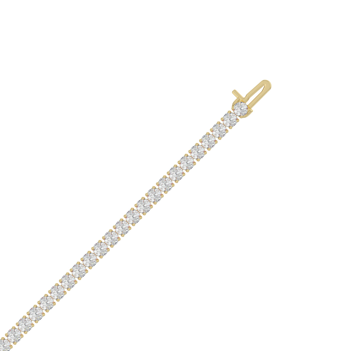 14K Yellow Gold, flat view