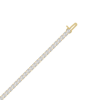 14K Yellow Gold, flat view