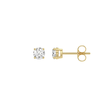 14K Yellow Gold, flat view