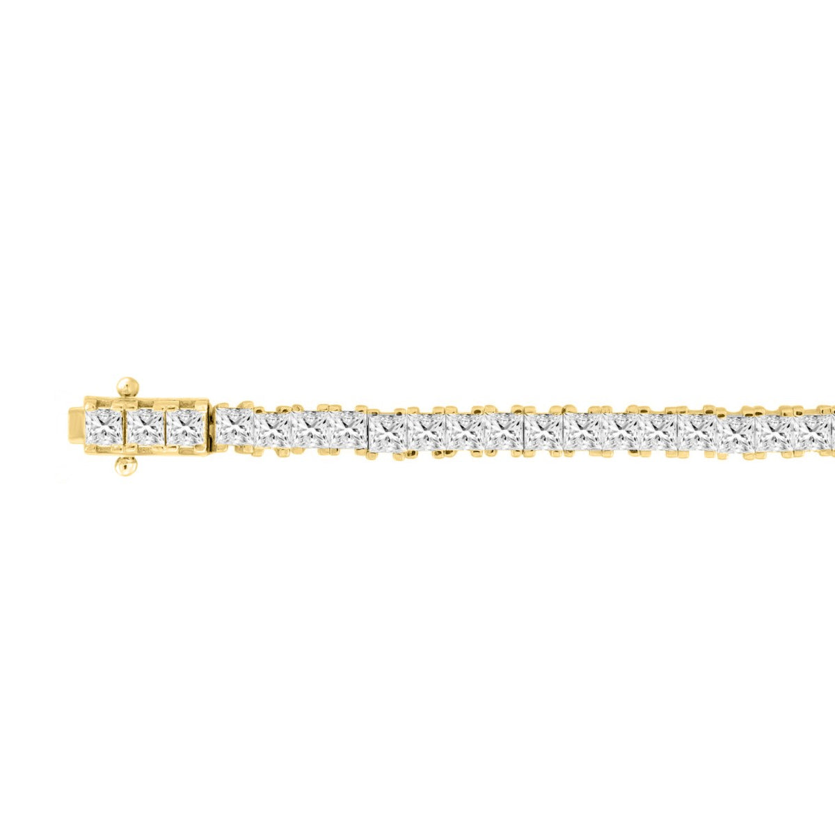 14K Yellow Gold, flat view