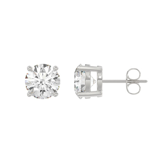 14K White Gold, flat view