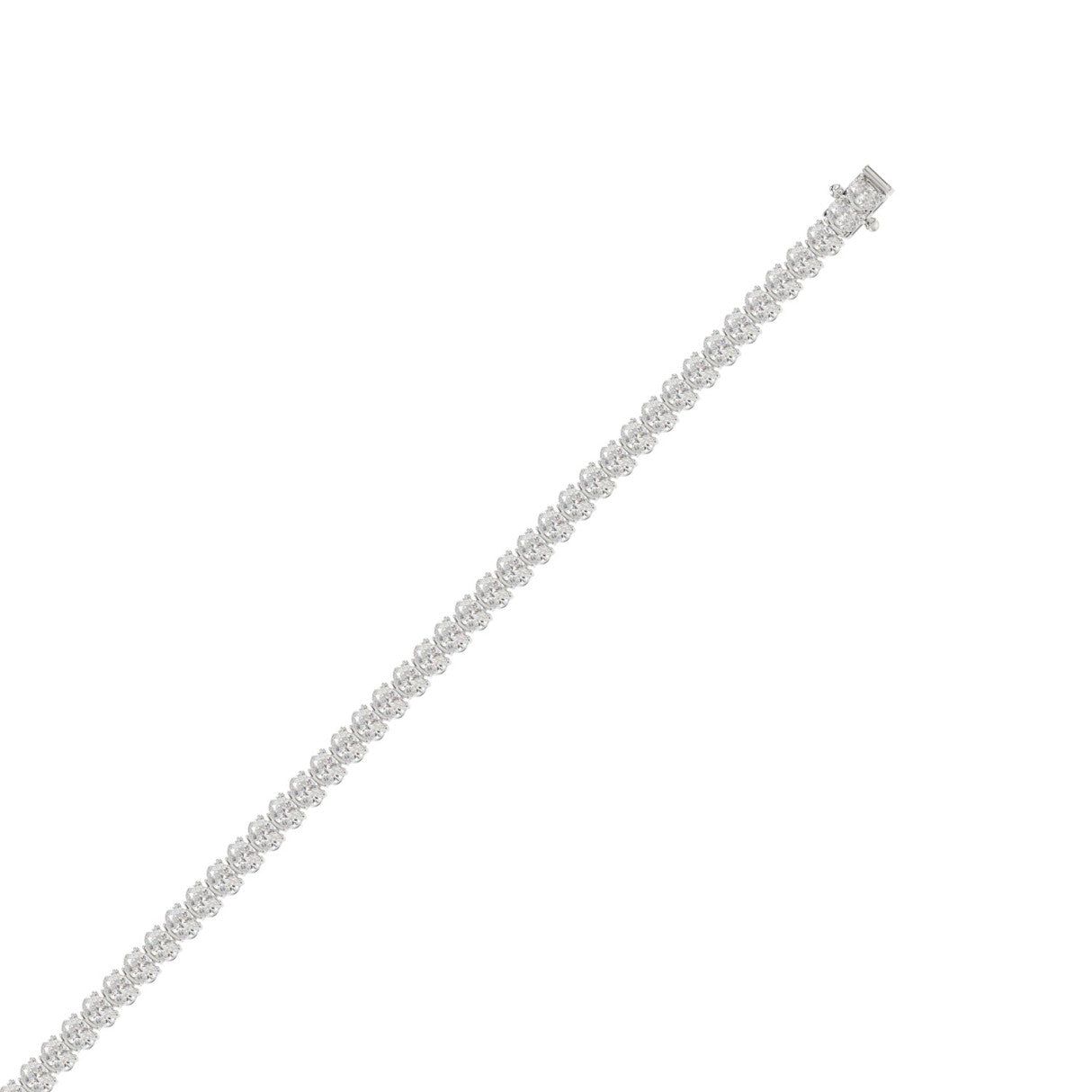14K White Gold, flat view