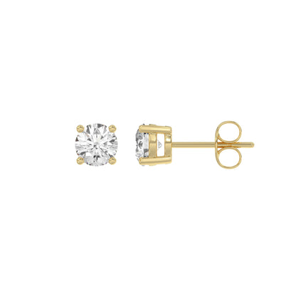 14K Yellow Gold, flat view