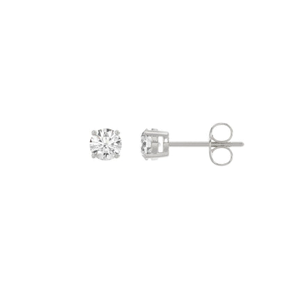 14K White Gold, flat view