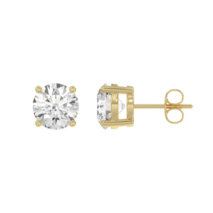 14K Yellow Gold, flat view
