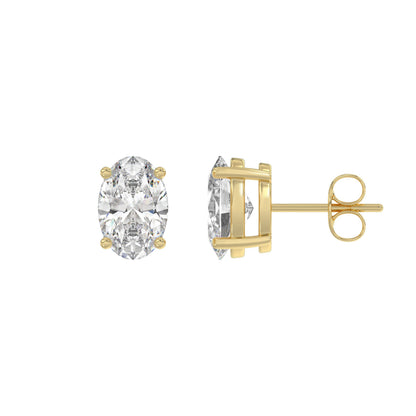 14K Yellow Gold, flat view