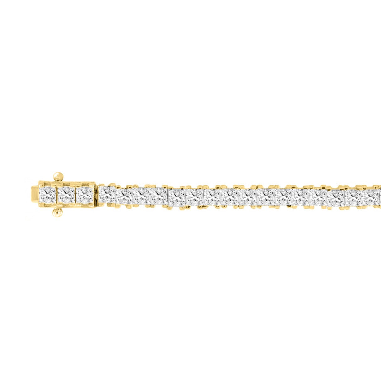 14K Yellow Gold, flat view
