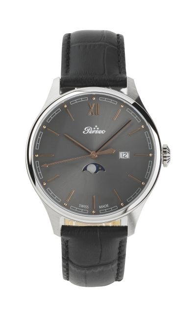 40202.03 MOON PHASE Grigio Uomo Quarzo (Swiss Made)