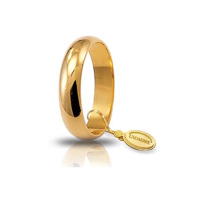 Fede UNOAERRE larga classica oro giallo 18k 5 grammi