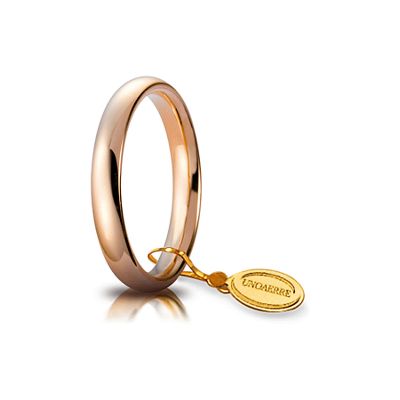 Fede UNOAERRE comoda oro rosa 18k 3,5 mm.